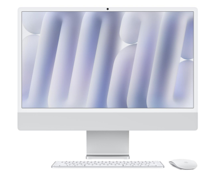 Komputer All In One APPLE iMac 24 M4/24GB/512/MacOS Retina 4,5K Srebrny 8R GPU MWUC3ZE/A/R1/D1 - CTO [Z1E2000FT]